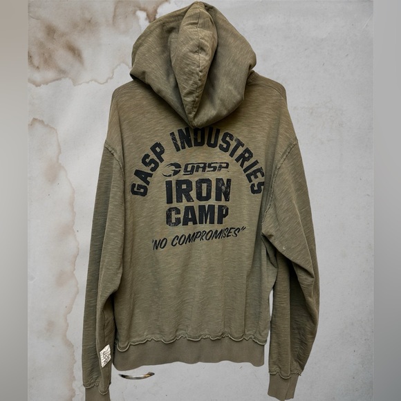 Vintage GASP Throwback Hoodie “Iron Camp” L - Picture 2 of 5